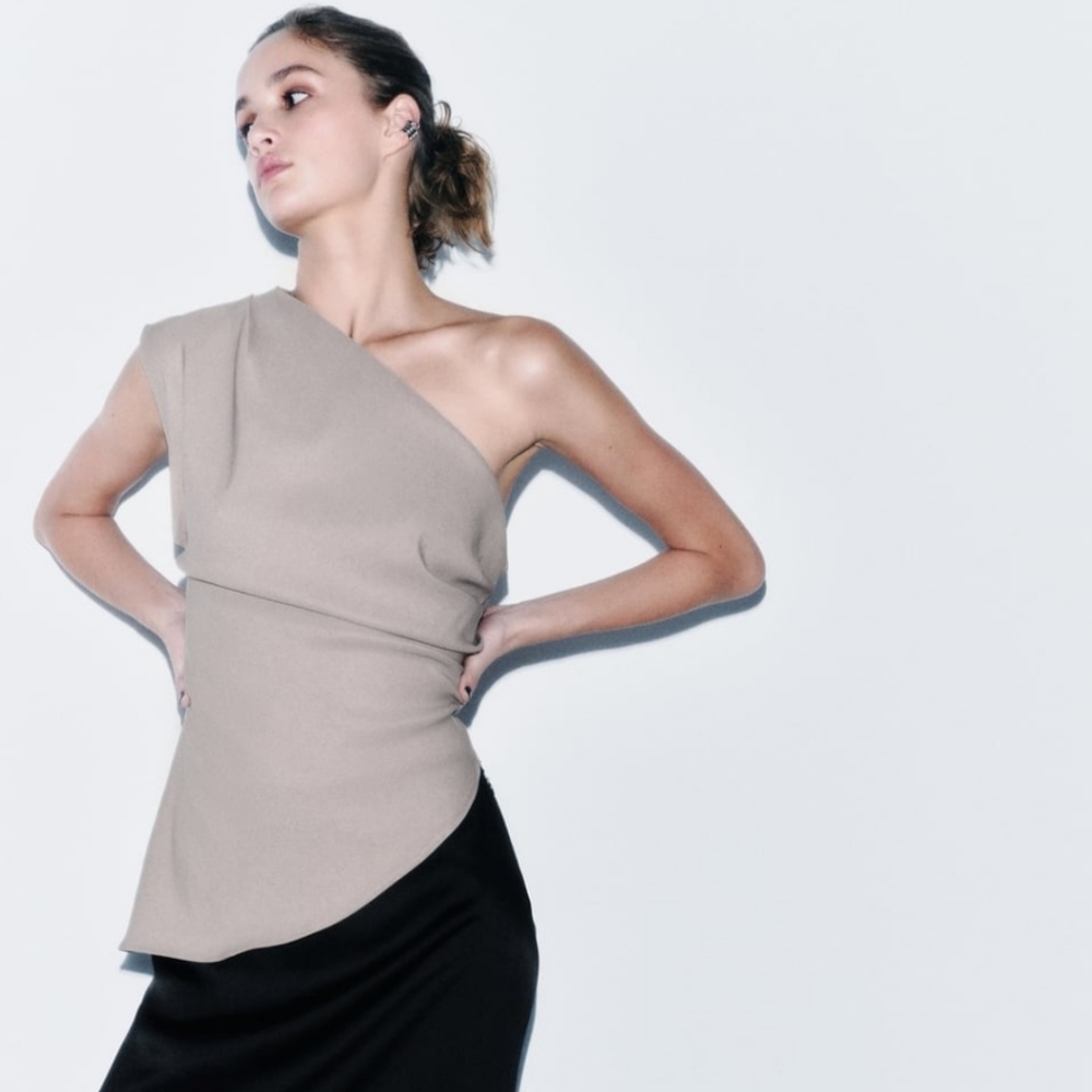 Zara Asymmetric Top with Tags